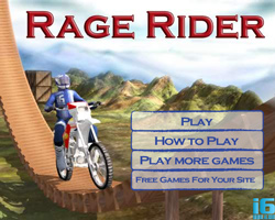 Дизайн флеш-игры RageRider. Заставка